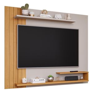 Painel Suspenso Floripa Off White-nature Para Tv Até 65? - Permóbili Off White-nature