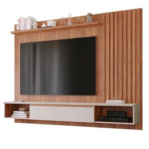 Painel Suspenso Bahamas Plus Cinamomo-off White Para Tv Até 65? - Permóbili Cinamomo-off White