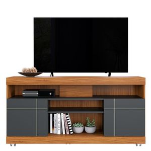 Rack Bancada Yara Noce Milano-preto Fosco Para Tv Até 47? - Colibri Noce Milano-preto Fosco