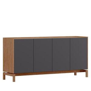 Balcão Aparador Barcelona 165cm 4 Portas Tauari-concret - Finestra Móveis Tauari-concret
