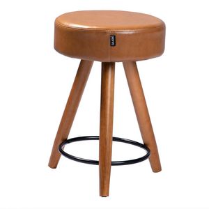 Banco Banqueta Paris Baixa 50cm Couríssimo Amarula - Salaone Amarula