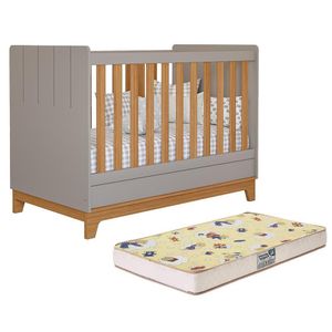 Berço Mini Cama Biscoito Fendi-nature Com Colchão Supreme - Permóbili Baby Fendi-nature