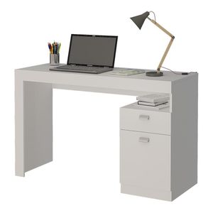 Escrivaninha Melissa 1 Porta E 1 Gaveta Branco - Permóbili Branco