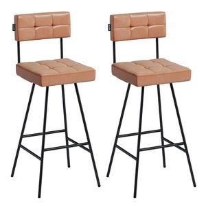 Kit 2 Banquetas Madri 93cm Couríssimo Amarula - Salaone Amarula