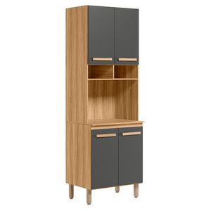 Torre Quente Paneleiro Intenza 70cm 1 Forno Freijó-chumbo - Nicioli Freijó-chumbo
