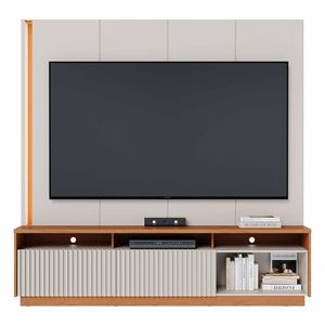 Estante Home Theater Jordão Off White Matte-freijó Para Tv Até 75? - Colibri Off White Matte-freijó
