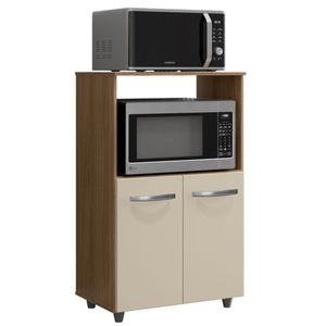 Balcão Multiuso Para Cozinha Tais 2 Portas Savana Off White Moblis