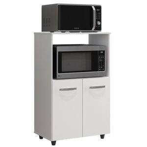 Balcão Multiuso Para Cozinha Tais 2 Portas Branco Moblis