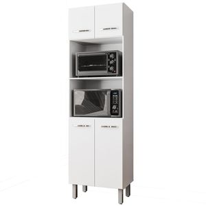 Paneleiro Duplo Mara 4 Portas Branco Moblis