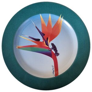 Prato De Porcelana Strelitzia Flecha Azul - 25,5 Cm