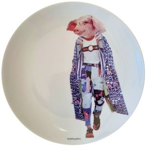 Prato De Porcelana Fashion Arthur - 24 Cm