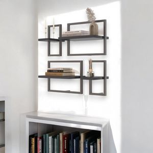 Lego C/ 4 Prateleiras Paris Preto
