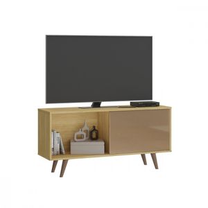 Rack Malaga Para Tv Até 55 Polegadas Madeirado Reflecta Flex Wood Madeirado E Reflecta