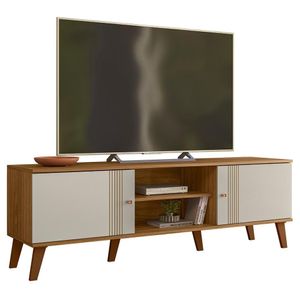 Rack Bancada Para Tv 65 Polegadas 160 Cm Denv Plla Nature Off White