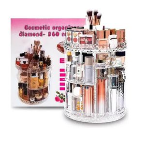 Organizador De Cosméticos Giratório – Suporte Para Perfumes E Maquiagem, Redondo, Ajustável, 3 Andares, Acrílico Com Rot