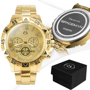 Relogio + Banhado Ouro Aço Inox Personalizado Masculino Dourado + Caixa Analogico Presente Social