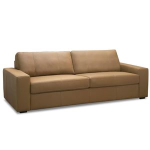 Sofá 2 Lugares Para Sala De Estar Living 150cm Aurora L06 Couro Marrom Claro - Lyam Decor
