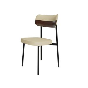 Cadeira Alloa Fixa C/4 Pés 50 X 44,7 X 83,8 Cm C/1 Un. Corriente Areiacourino Whisky Corriente Areia/courino Whisky