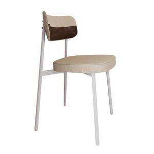 Cadeira Alloa Fixa C/4 Pés 50 X 44,7 X 83,8 Cm C/1 Un. Corriente Areiacourino Whisky Corriente Areia/courino Whisky