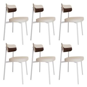 Cadeira Alloa Fixa C/4 Pés 50 X 44,7 X 83,8 Cm C/6 Un. Corriente Palha/courino Whisky Corriente Palha/courino Whisky