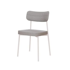 Cadeira Mynna Fixa C/4 Pes 525 X 470 X 790 Mm C/1 Un Pés Brancos. Corriente Cinza Claro Corriente Cinza Claro