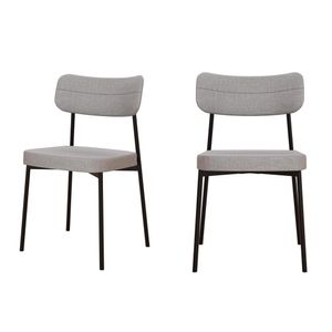 Cadeira Mynna Fixa C/4 Pes 525 X 470 X 790 Mm C/2 Un. Corriente Cinza Claro Corriente Cinza Claro