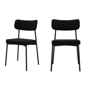 Cadeira Mynna Fixa C/4 Pes 525 X 470 X 790 Mm C/2 Un. Preto Preto