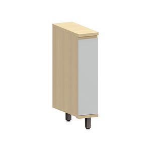 Balcão De Cozinha 20cm 1 Pt Aura Luciane Móveis Carvalho/cinza Cristal
