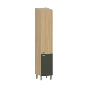 Paneleiro 40cm 2 Portas Classic Luciane Móveis Freijó/freijó Brasil/verde Amalfi