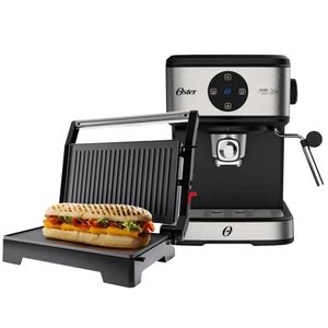 Kit Oster Cafeteira Espresso Digital E Mini Grill 220V