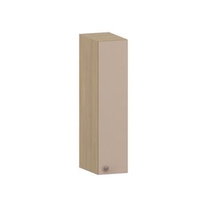 Armário Aéreo De Cozinha 20cm 1 Porta Classic Luciane Móveis Freijó/petala Rosa