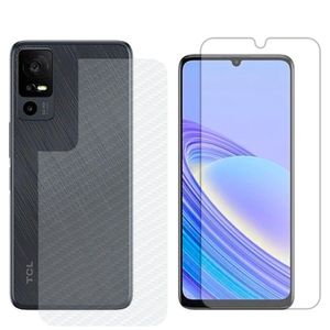 Película Hidrogel + Adesivo Fibra De Carbono Para Tcl 40 R 5g - Transparente