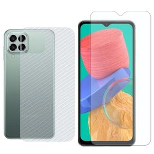 Película Hidrogel + Adesivo Fibra De Carbono Para Samsung Galaxy M33 - Transparente