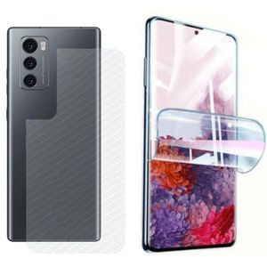 Película Hidrogel + Adesivo Fibra De Carbono Para Lg Wing - Transparente