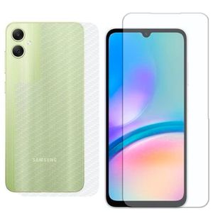 Película Hidrogel + Adesivo Fibra De Carbono Para Samsung Galaxy A05 - Transparente