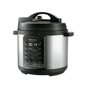 Panela De Pressão Elétrica Dako 1000w 6L Multifunções Preta 220V