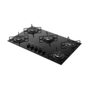 Cooktop A Gás Atlas 5 Bocas Agile Up Preto Bivolt