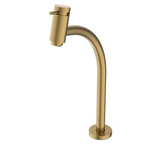 Kit Com 3 Torneira Para Lavatório De Bica Alta Basic Celite Gold Matte