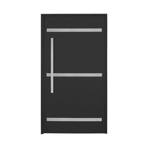 Porta De Aluminio Pivotante 220x110cm Lambril Project Preto