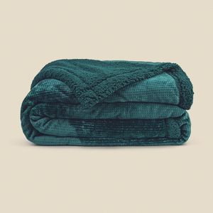 Edredom Sherpa Verde Queen - Acasa Verde