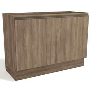 Balcao Pia Sem Tampo 2 Portas 120 Cm Mdp Maxxi G745 Kappesberg Nogal