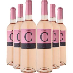 Kit 6 Garrafas Vinho Rose C De Cabriz Terras Da Beira 750ml
