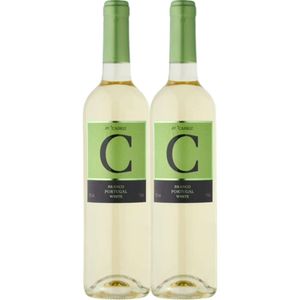 Kit 2 Garrafas Vinho Branco C De Cabriz Terras Da Beira 750ml