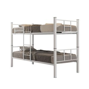 Beliche Solteiro Padr&atilde;o A&ccedil;o Vira 2 Cama Escada Grade Prote&ccedil;&atilde;o &lrm; Branco