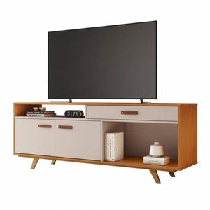 Rack ímpar Para Tv Até 65" Jcm Movelaria - Cinamomo/off