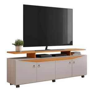 Rack Elogio Para Tv Até 65" Jcm Movelaria Off/cinamomo