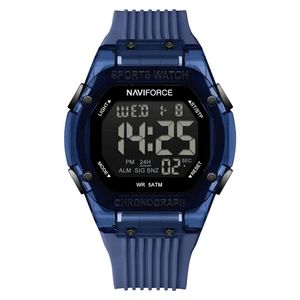 Relógio Digital Esportivo Luminoso Pulseira De Silicone 50m à Prova D'água Azul