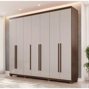 Guarda Roupa Istambul 7 Portas 100%mdf Imbuia/off - Benetil