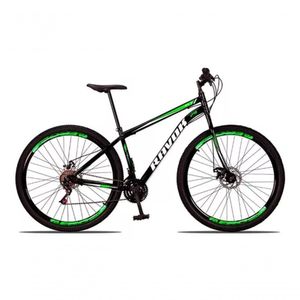 Bicicleta Aro 29 Shimano Traseiro Aço 21 Velocidades Marchas Cor:verde