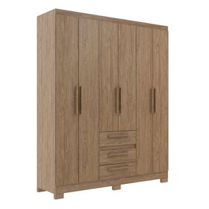 Guarda-roupa 6 Portas 3 Gavetas Decibal - Rp3636 Wood